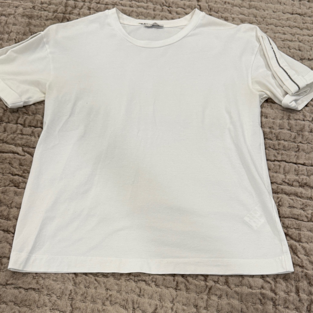 Peserico White Short Sleeve Womens Tee